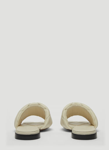 Bottega Veneta Rubber Lido Flat Sandals White bov0243042