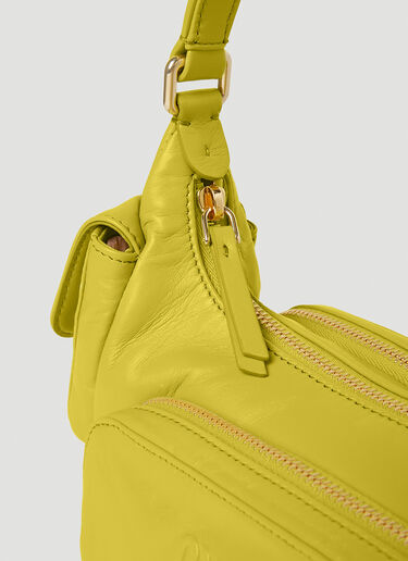 Miu Miu Pocket Leather Shoulder Bag Yellow miu0252047