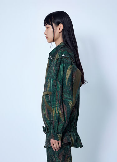 Kiko Kostadinov Heron Belted Jacket Green kko0265004