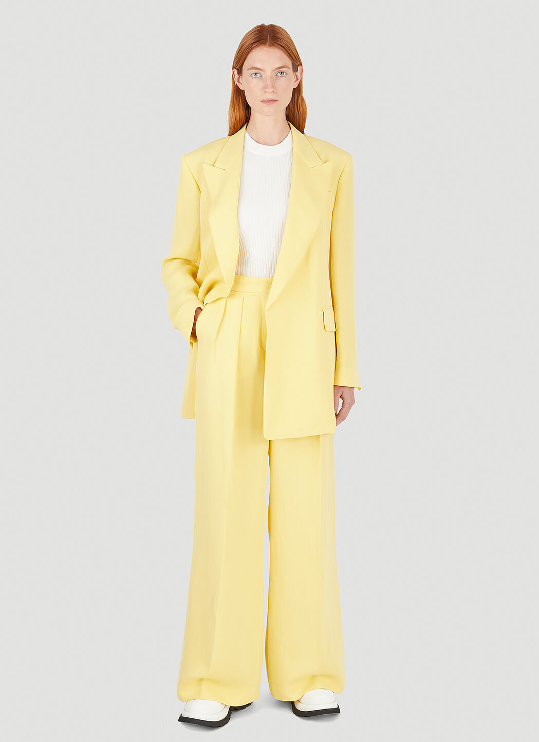 Zara yellow deals pant suit