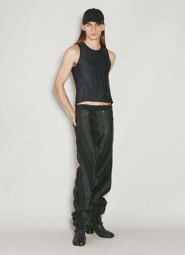 Spiral Baggy Jeans Mugler Spiral Baggy Jeans Black mug0154002