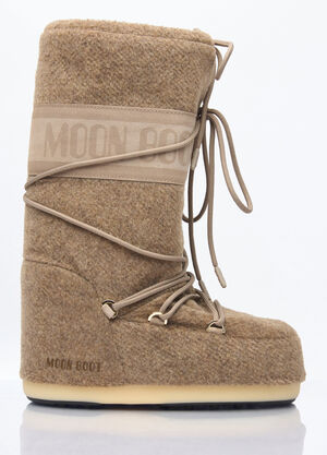 Moon Boot Icon Felt Boots White mnb0358002