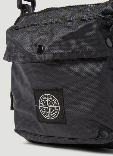 Stone Island Compass 贴饰斜挎包 黑色 sto0152085