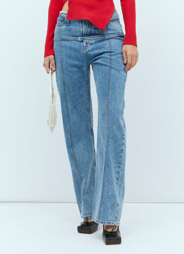 Jacquemus La De Nimes Caraco ジーンズ ブルー jac0254025