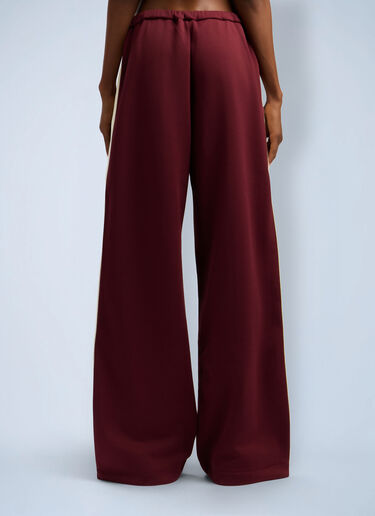 Zip Track Pants Palm Angels Zip Track Pants Bordeaux pma0262085