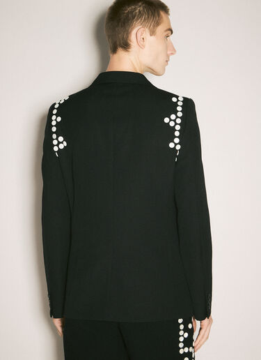 Comme des Garçons Homme Plus Button-Embellished Wool Blazer Black hpl0158003