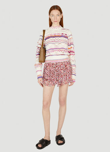 Isabel Marant Étoile Sornel Floral Mini Skirt Pink ibe0251002