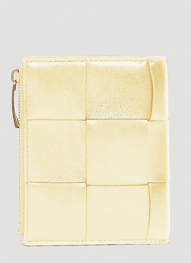 Bottega Veneta Small Bi-Fold Wallet White bov0245069