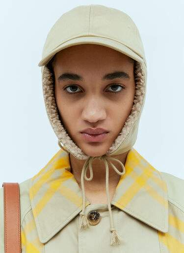 Burberry Baseball Trapper Hat Beige bur0254046