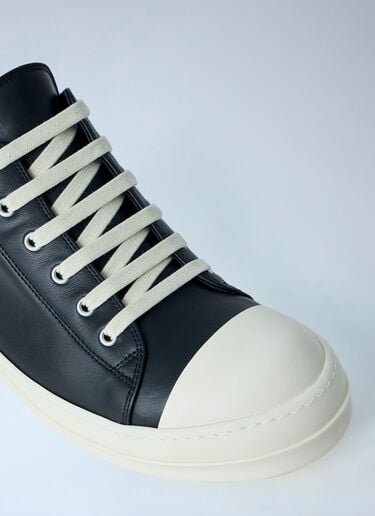 Rick Owens Leather Low-Top Sneakers Black ric0163031