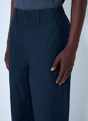 Wide-Leg Utility Trousers Margaret Howell Wide-Leg Utility Trousers Navy mhl0164008