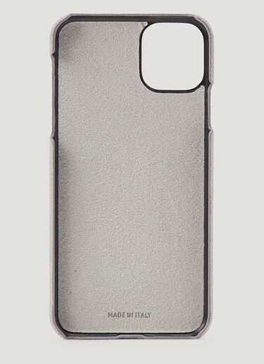 Thom Browne Leather IPhone 11 Pro Case Grey thb0144003
