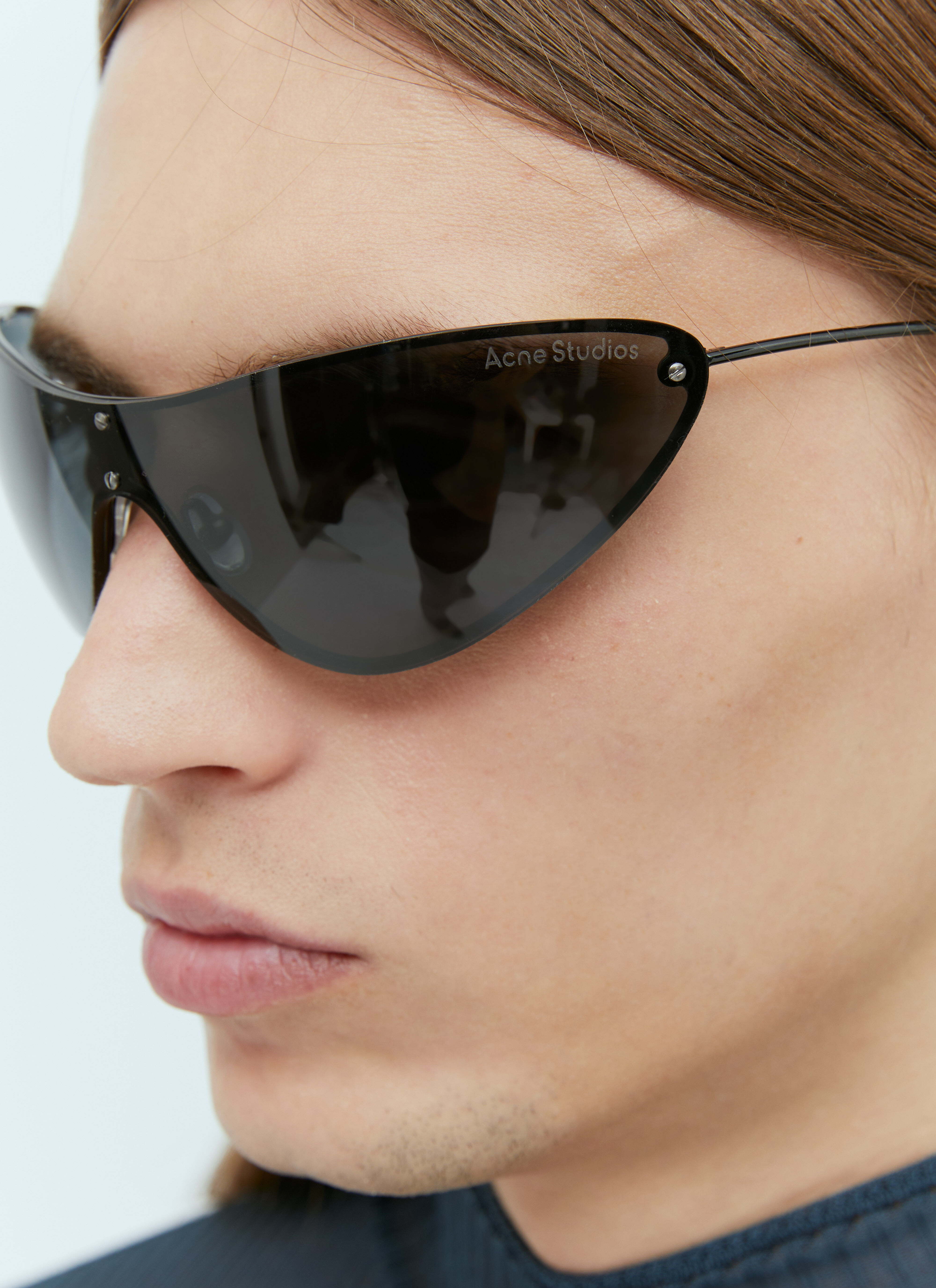 Acne Studios リムレス サングラス | ブラック | FARFETCH JP