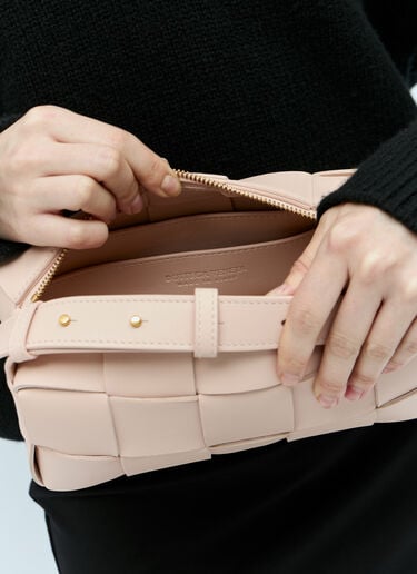 Bottega Veneta スモールブリックカセットショルダーバッグ ピンク bov0255060