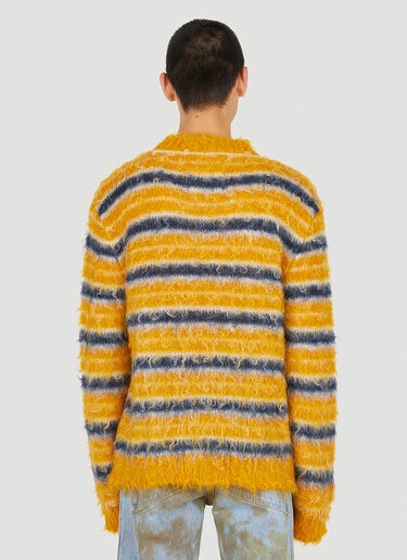 Marni Fluffy Stripe Sweater Orange mni0148005