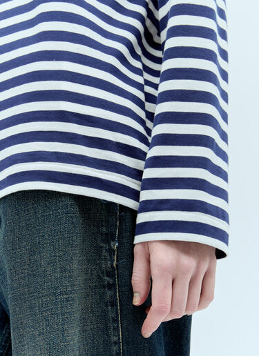 Comme Des Garçons PLAY Striped T-Shirt Blue cpl0355006