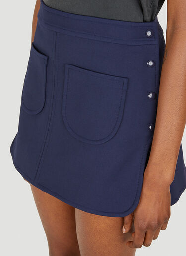 Courrèges Patch Pocket Mini Skirt Blue cou0248001