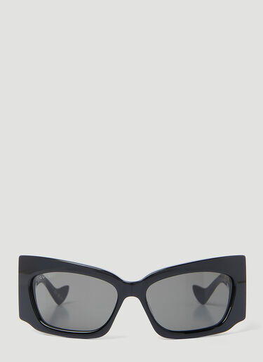 Gucci Interlocking G Rectangular Sunglasses Black gus0254006