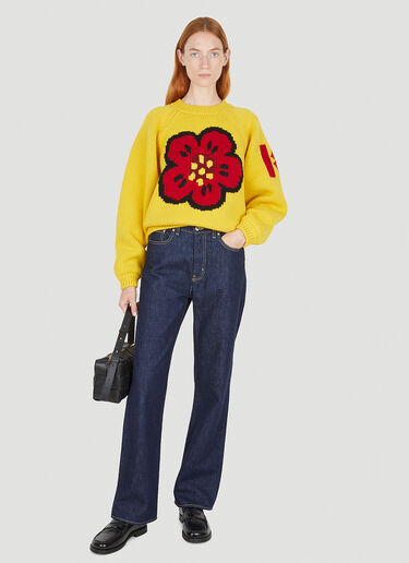 Kenzo Graphic Comfort Sweater Yellow knz0250005
