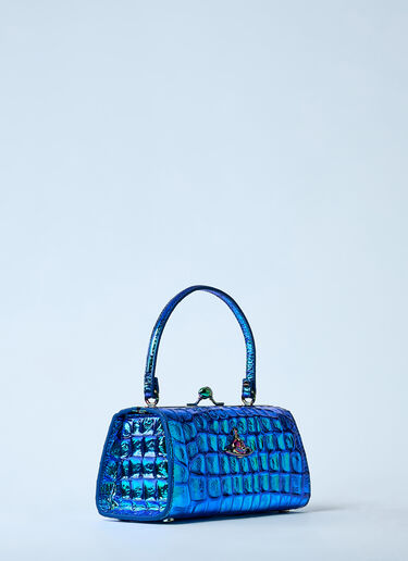 Vivienne Westwood 超大娃娃带框手提包  蓝色 vvw0260019