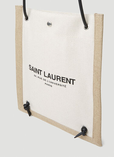 Saint Laurent 유니베르시테 플랫 크로스바디 백 내추럴 sla0151079