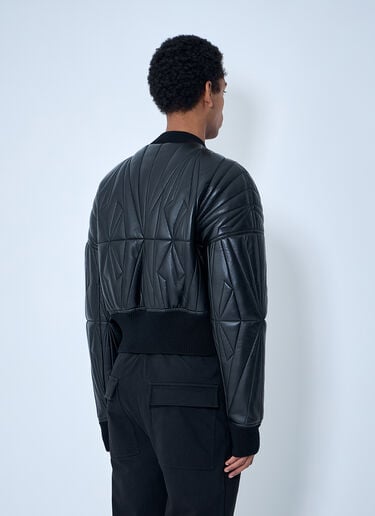 Moncler x Rick Owens Geocamo Cropped Quilted Bomber Jacket Black mcs0363009