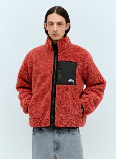 Stüssy Sherpa Reversible Jacket Red sts0156004