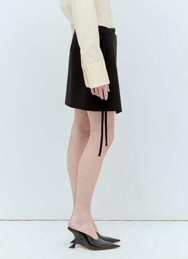 Sportmax Mini Wrap Skirt Black spx0255009