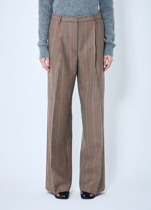 Dries Van Noten Porter Check Pants Pink dvn0260018