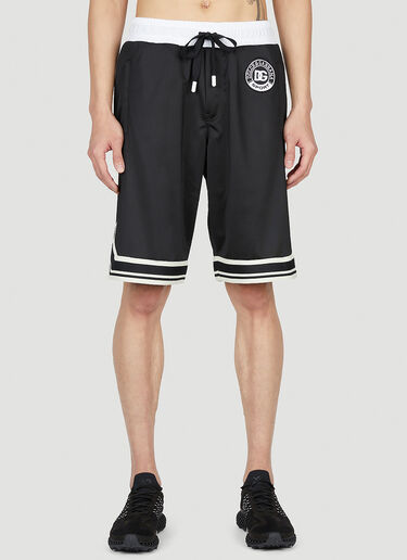 Dolce & Gabbana Logo Patch Shorts Black dol0151021