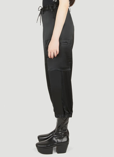 Y-3 高性能缎面工装裤 黑 yyy0247007