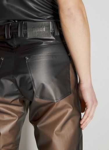 GmbH 透明双拉链长裤  黑 gmb0156012