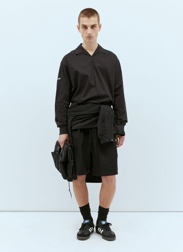 Y-3 x Real Madrid 로고 프린트 폴로 셔츠  블랙 rma0156006