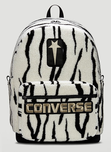 Rick Owens DRKSHDW X Converse Oversized Logo Patch Backpack White dsc0350004