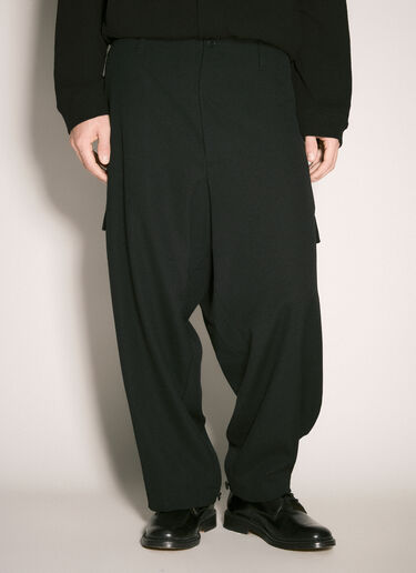 Yohji Yamamoto Tab 阔腿裤  黑色 yoy0158006