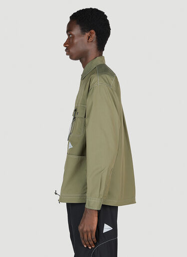 And Wander Dry Overshirt Khaki anw0152012