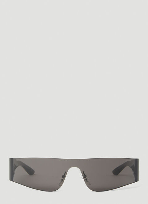 Balenciaga Mono Rectangle Sunglasses Black bcs0153001