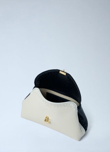 TOTEME Mini T-Lock Clutch Bag Cream tot0263076