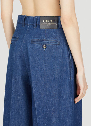 Gucci Wide Leg Jeans Dark Blue guc0252048