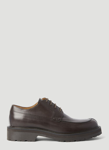 Dries Van Noten Leather Lace-Up Shoes Dark Brown dvn0156031