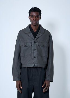 Jil Sander Trucker Jacket Black jil0160001