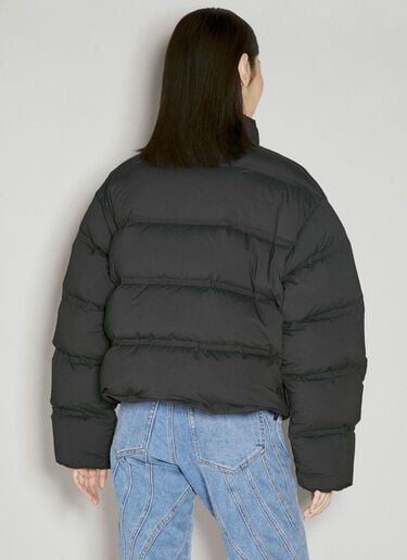 Alexander Wang Cropped Puffer Down Jacket Black awg0254001