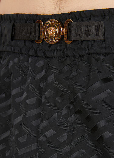 Versace Medusa 徽标提花运动裤 黑 ver0149017