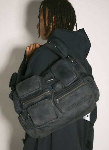 Balenciaga Superbusy Large Sling Bag Black bal0157051