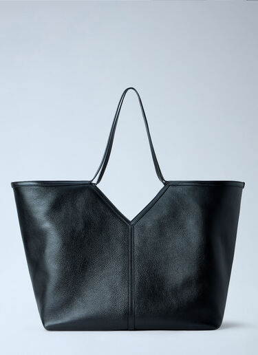 LN-CC® - Saint Laurent: Y Thin Tote Bag With Removable Pouch - Black Saint Laurent Y Thin Tote Bag With Removable Pouch Black sla0264002