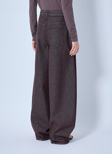 LN-CC® - Jacquemus: Le De-Nîmes Ovalo Jeans - Brown Jacquemus Le De-Nîmes Ovalo Jeans Brown jac0266001