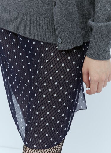 Polka-Dot Silk Chiffon Skirt Miu Miu Polka-Dot Silk Chiffon Skirt Blue miu0254018