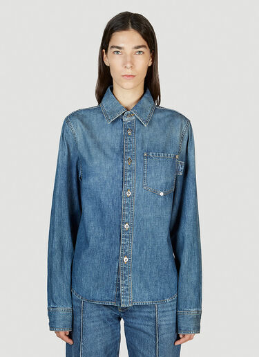 Bottega Veneta Medium Wash Denim Shirt Blue bov0251103