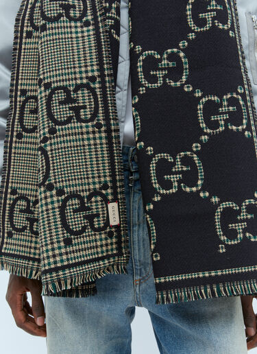 Gucci GG Wool Scarf Black guc0153092