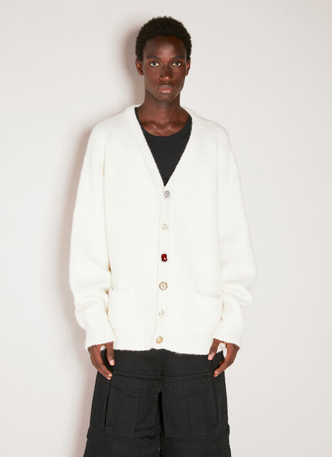 Dries Van Noten Fancy Button Cardigan Natural dvn0154026